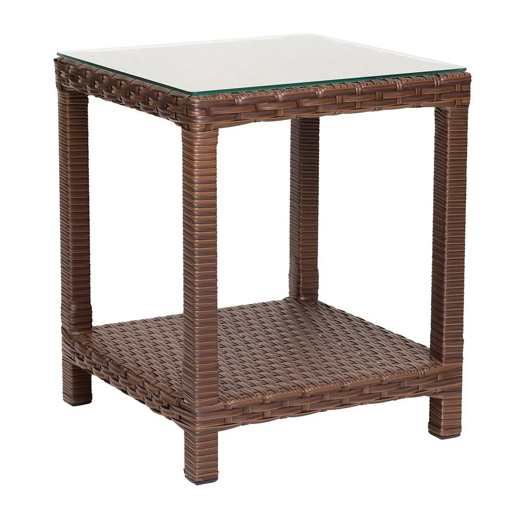 Mesa de canto Tijuca Com Duas Prateleiras Slim