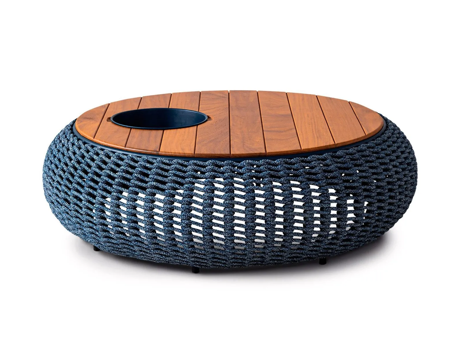 Mesa de Centro Angra Com Tampo de Madeira