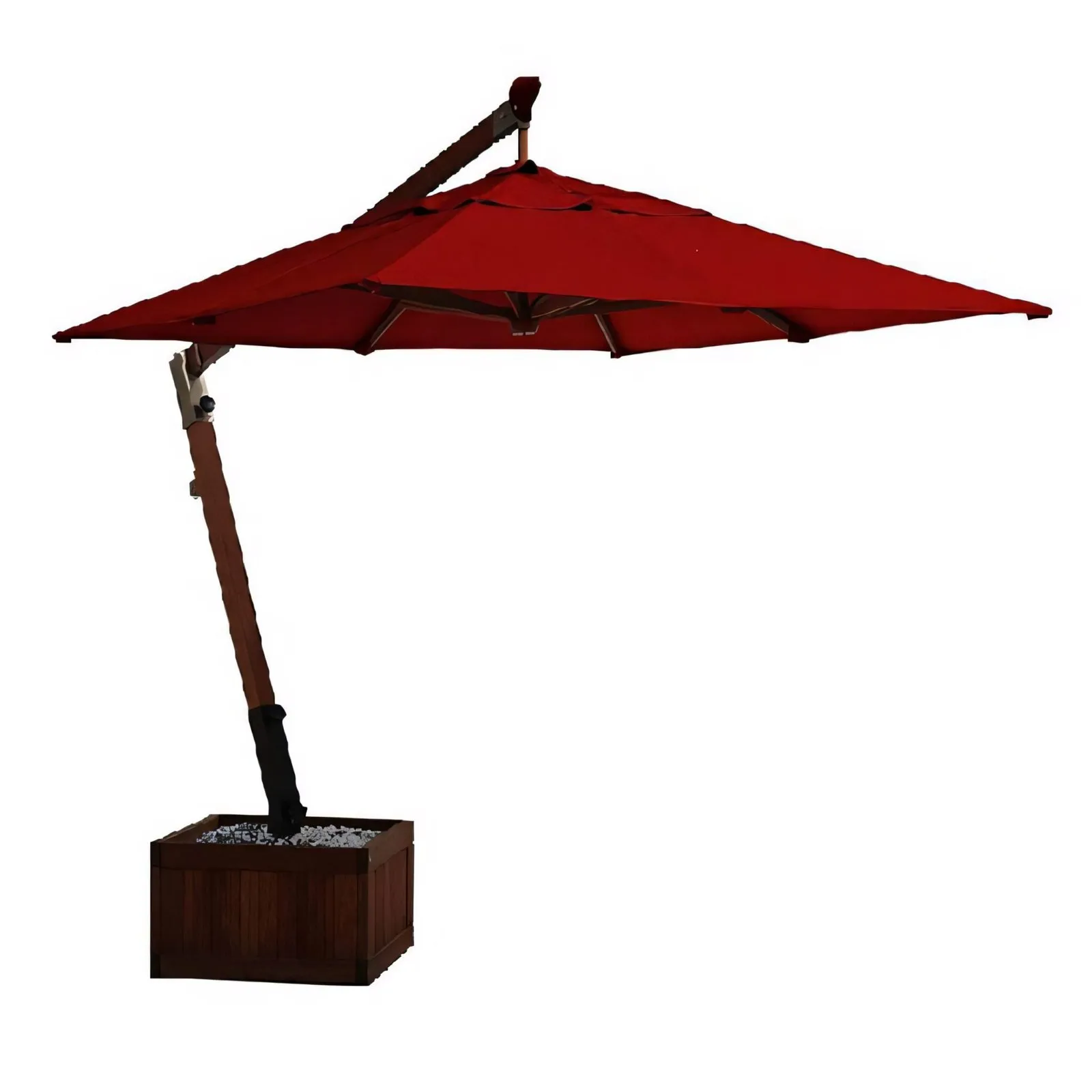 Ombrelone Lateral Slim Com Floreira